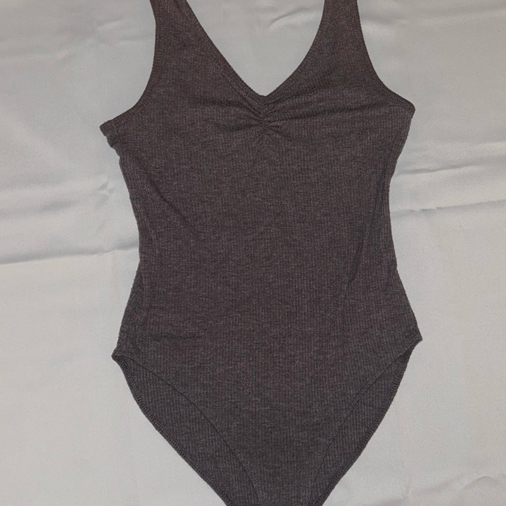 Dark Gray Sleeveless Bodysuit